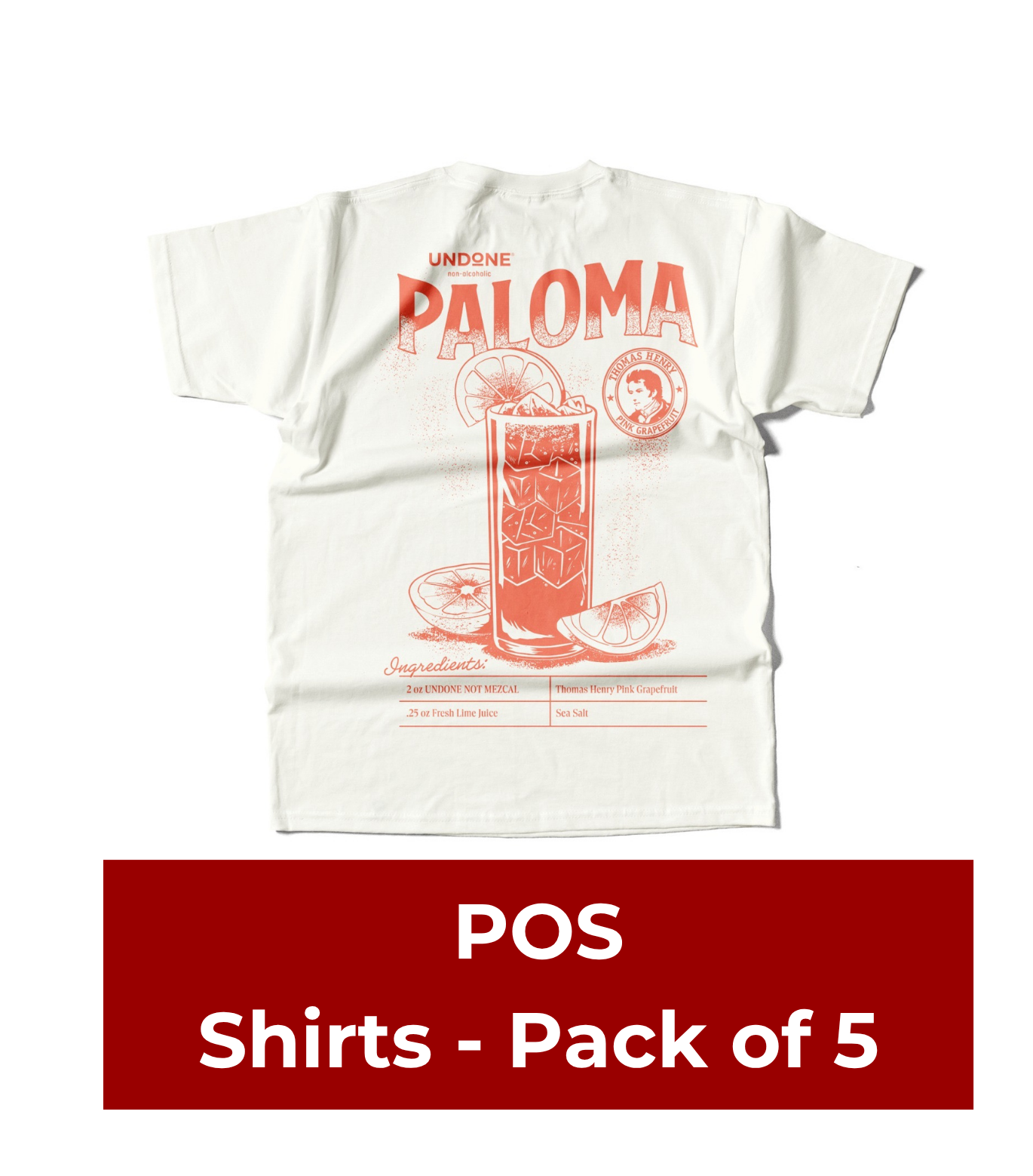 POS - Paloma Week T-Shirts (Mixed Pack of 5)