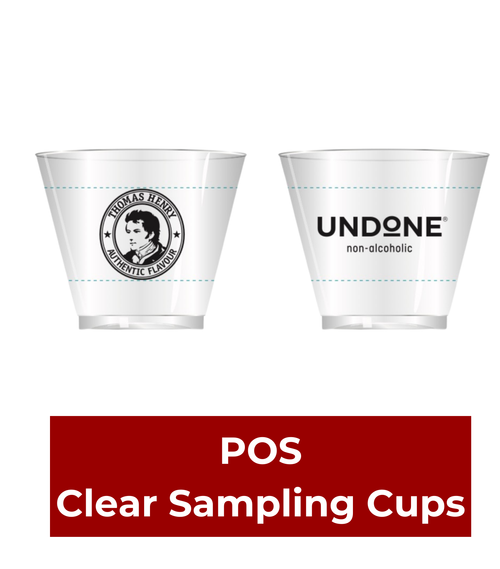 Branded Clear Tasting Cups (50 cups)